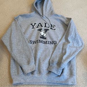 Grey Yale Swimming Hoodie Sweatshirt